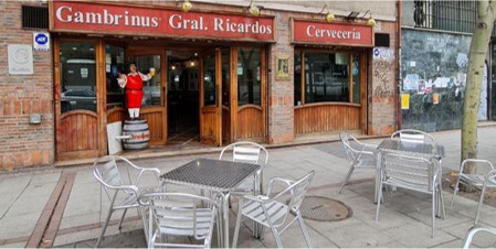 Restaurante – Calle General Ricardos (Madrid)